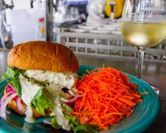 Ori's Grouper Burger.